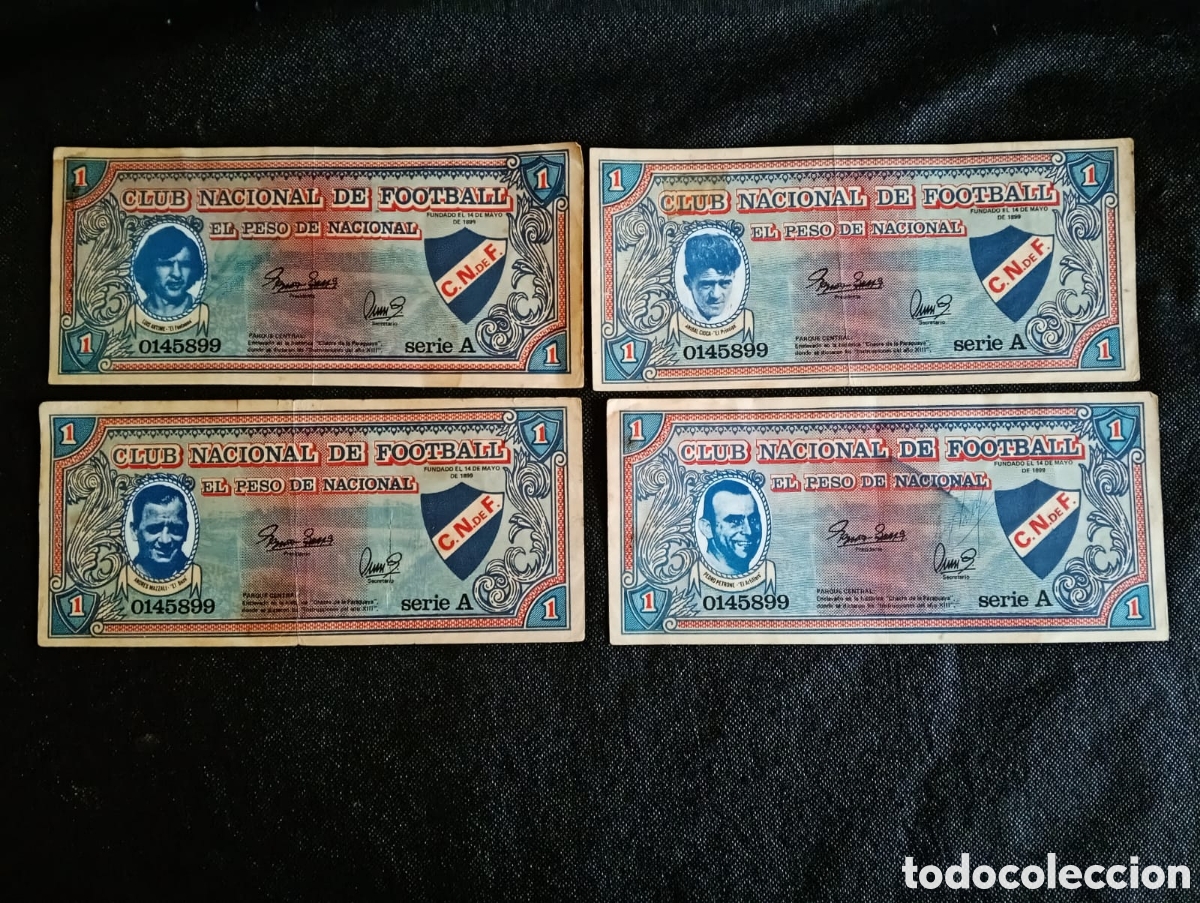 Cromos de Futebol: Lote de Billetes / Promocionales &rdquo;El Peso de Nacional&rdquo; - Club Nacional de Football