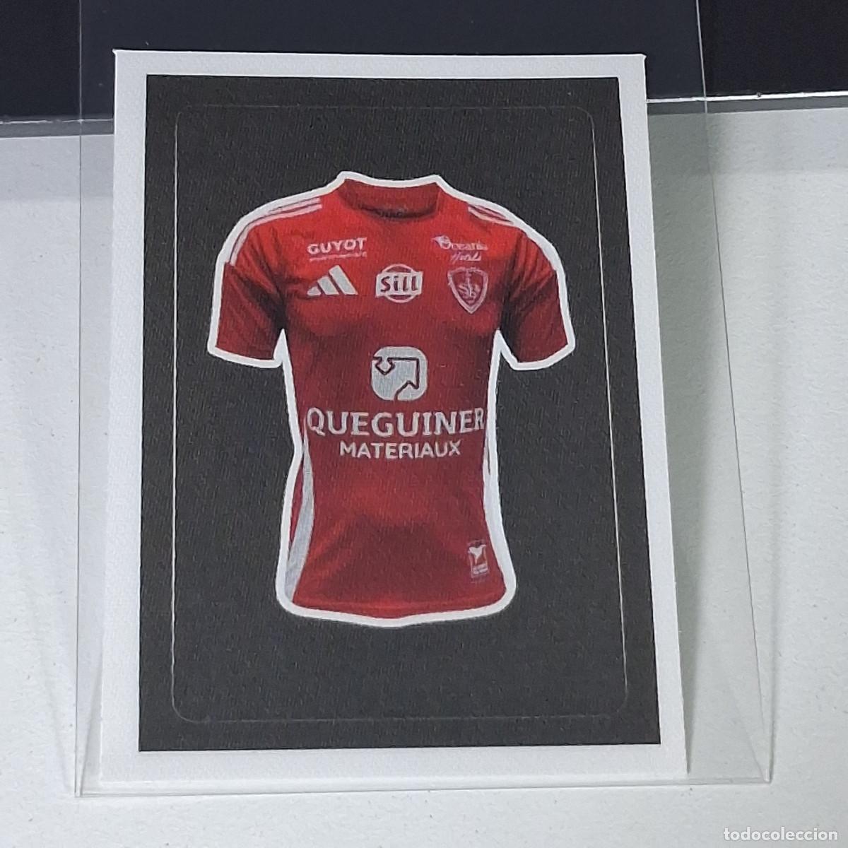 Football Stickers: B40 86 CAMISETA STADE BRESTOIS CROMO FUTBOL PANINI LIGUE 1 FOOT 24-25 LIGA FRANCIA 2024-2025