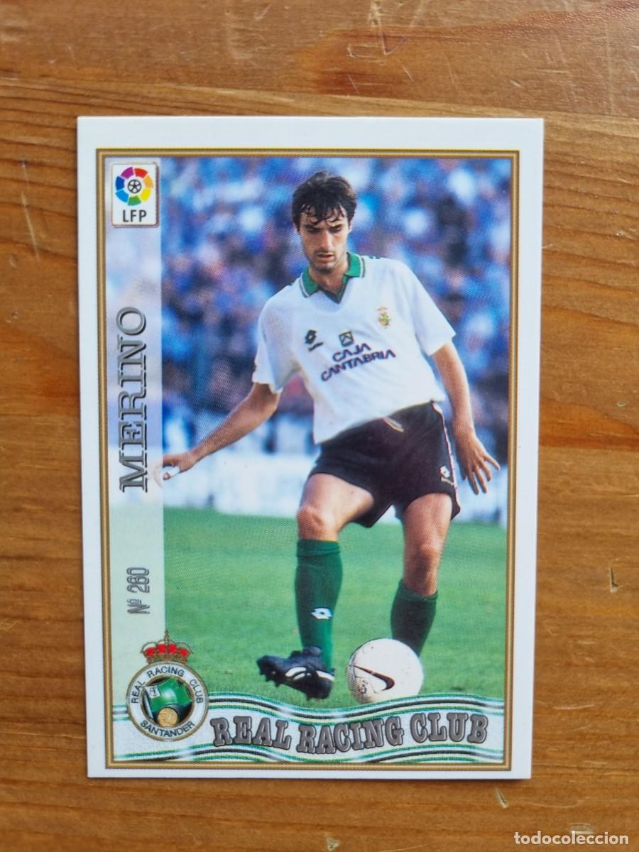 Cromos de f&uacute;tbol: 260 MERINO (Racing de Santander). Las Fichas de la Liga 1997 1998 97 98 (Mundicromo)