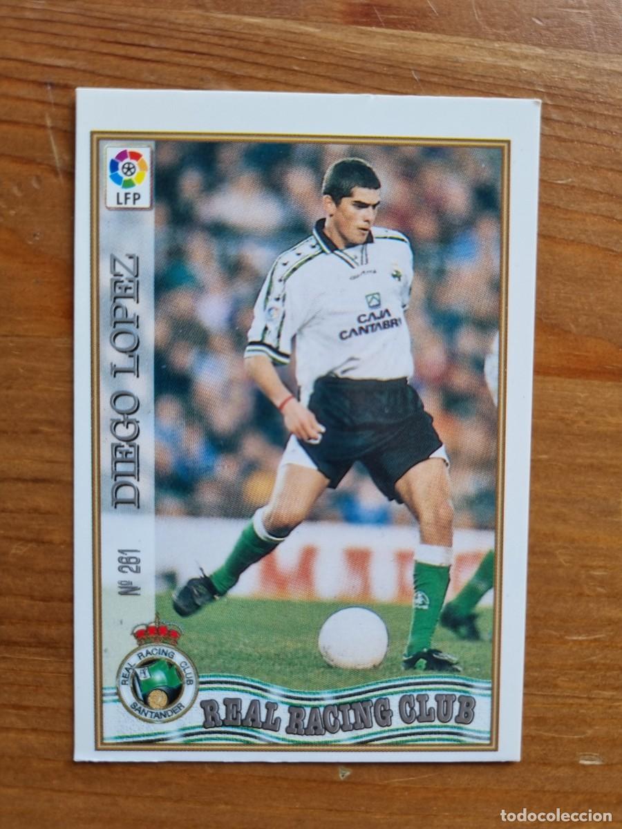 Cromos de f&uacute;tbol: 261 DIEGO L&Oacute;PEZ (Racing de Santander). Las Fichas de la Liga 1997 1998 97 98 (Mundicromo)