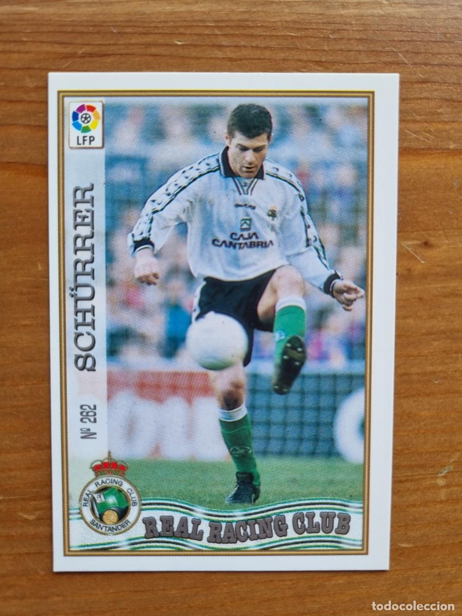 Cromos de f&uacute;tbol: 262 SCH&Uuml;RRER (Racing de Santander). Las Fichas de la Liga 1997 1998 97 98 (Mundicromo)