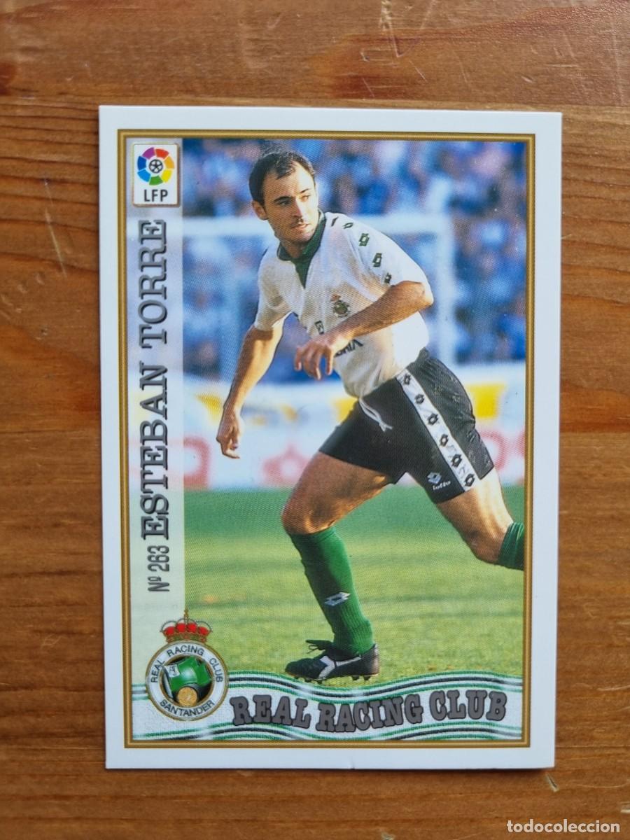 Cromos de f&uacute;tbol: 263 ESTEBAN TORRE (Racing de Santander). Las Fichas de la Liga 1997 1998 97 98 (Mundicromo)