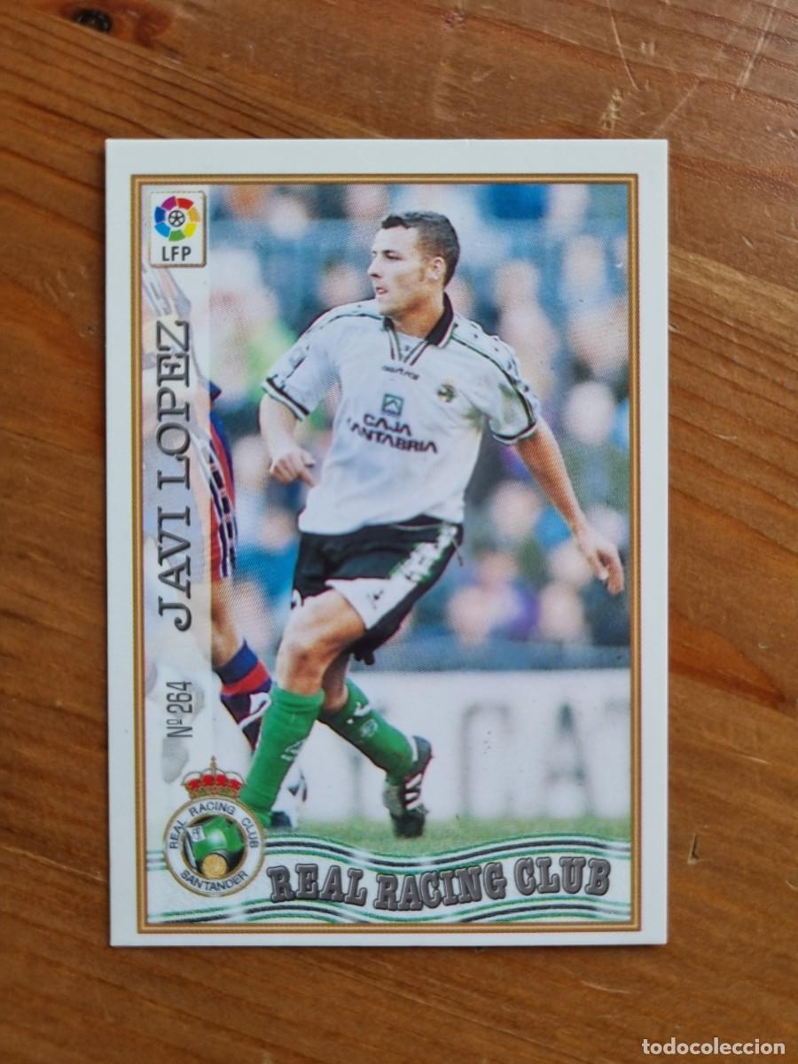 Cromos de f&uacute;tbol: 264 JAVI L&Oacute;PEZ (Racing de Santander). Las Fichas de la Liga 1997 1998 97 98 (Mundicromo)