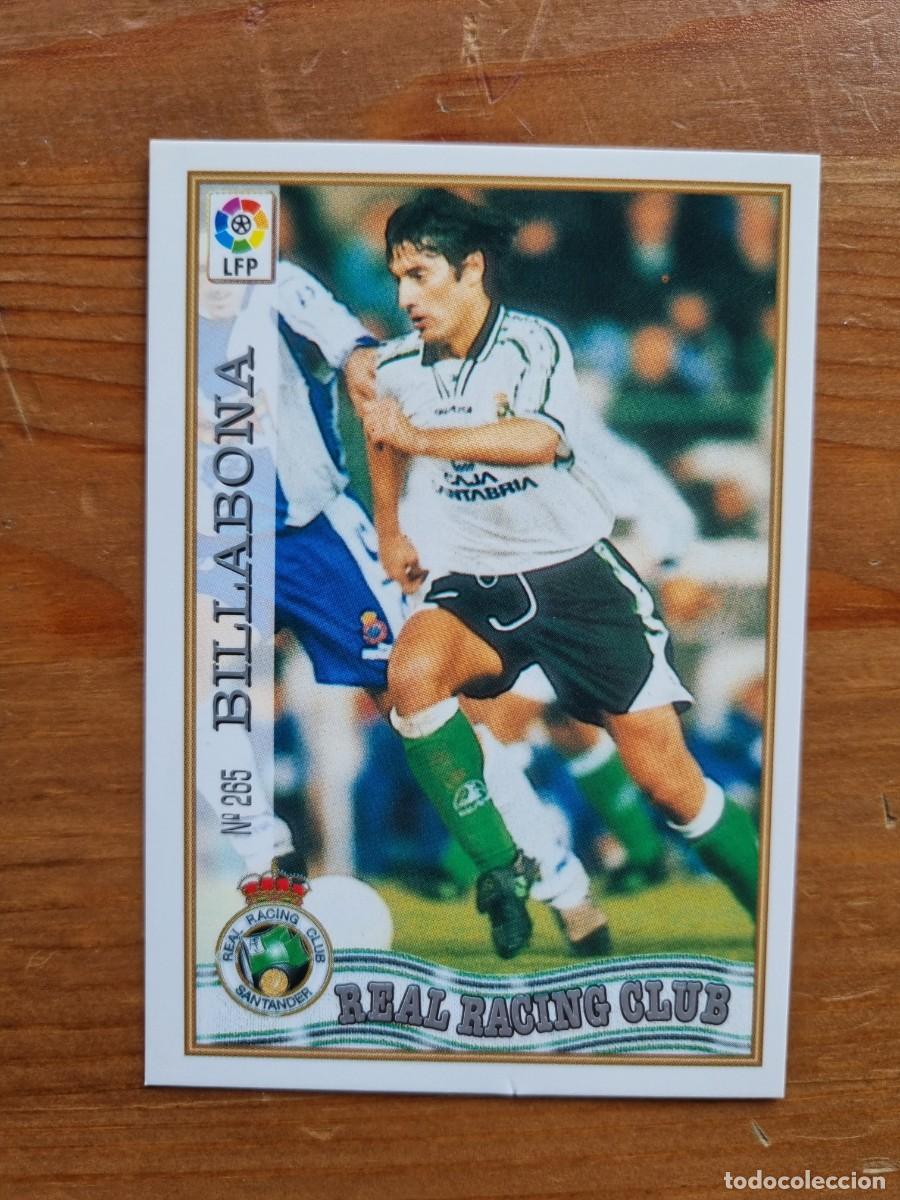 Cromos de f&uacute;tbol: 265 BILLABONA (Racing de Santander). Las Fichas de la Liga 1997 1998 97 98 (Mundicromo)