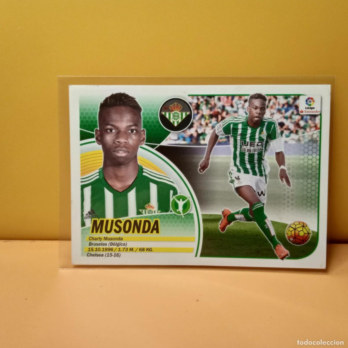 Cromos de f&uacute;tbol: EDICIONES ESTE 2016 2017 16 17 REAL BETIS MUSONDA 15