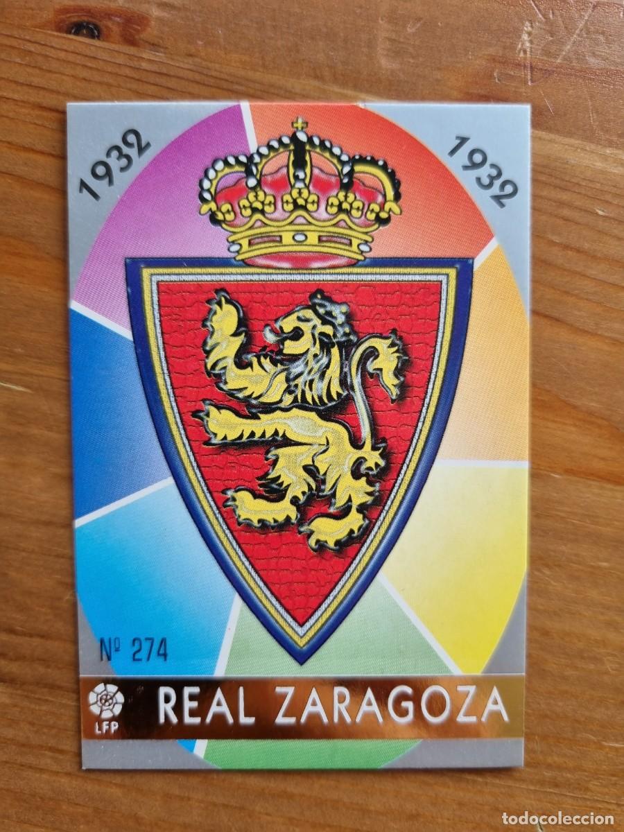 Cromos de Futebol: 274 ESCUDO (Real Zaragoza). Las Fichas de la Liga 1997 1998 97 98 (Mundicromo)