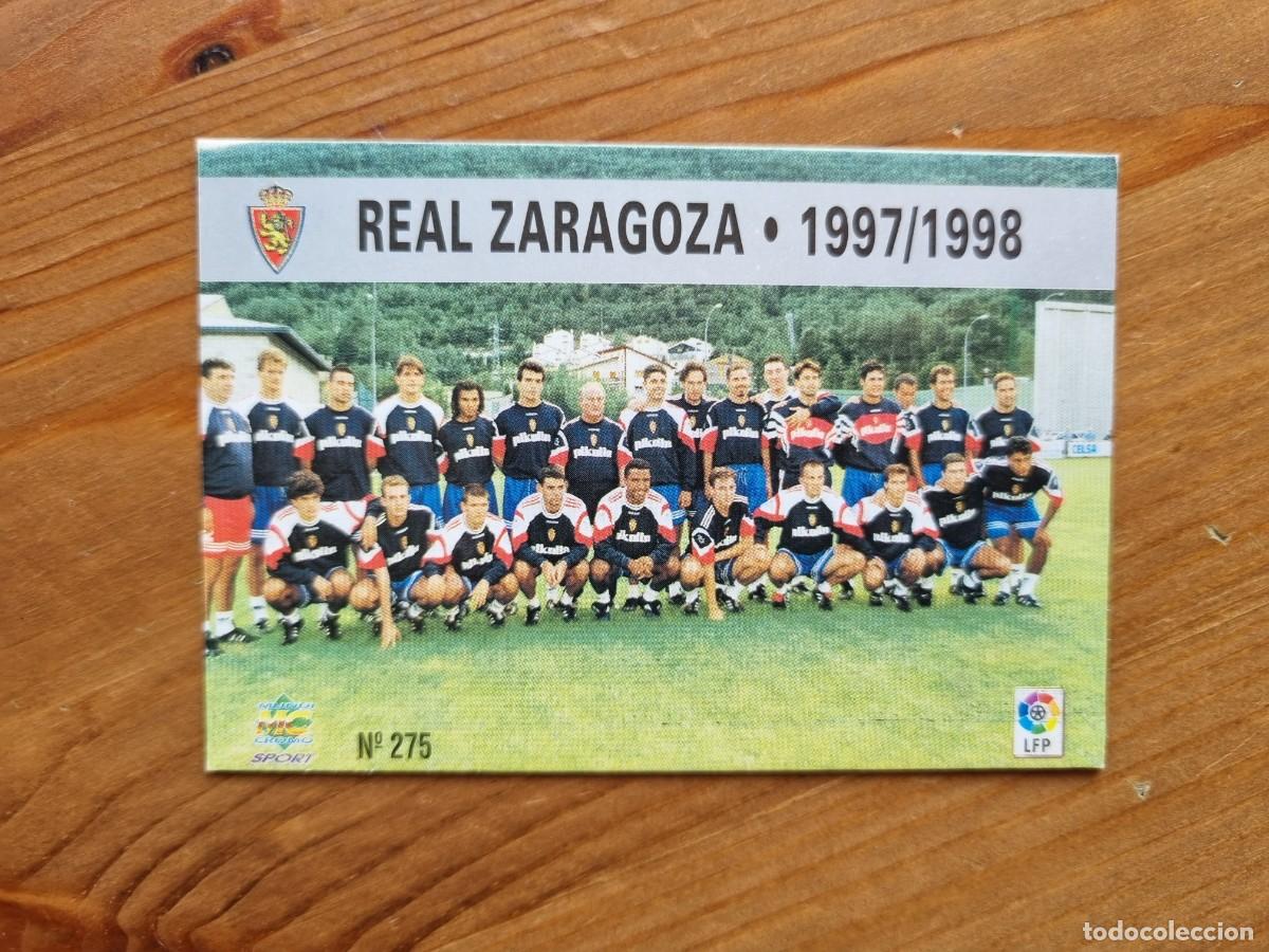 Cromos de Futebol: 275 PLANTILLA / &Iacute;NDICE (Real Zaragoza). Las Fichas de la Liga 1997 1998 97 98 (Mundicromo)