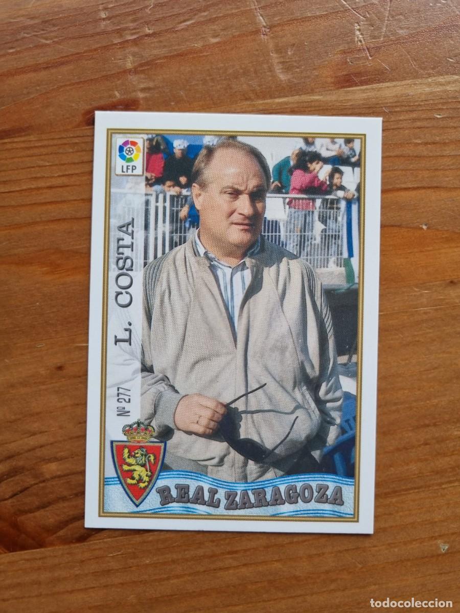 Cromos de f&uacute;tbol: 277 LUIS COSTA (Real Zaragoza). Las Fichas de la Liga 1997 1998 97 98 (Mundicromo)