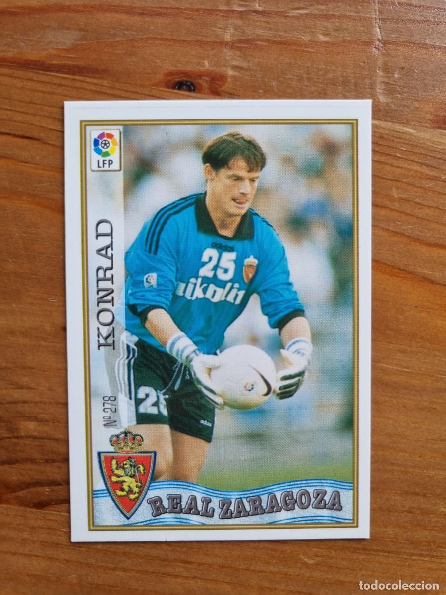 Cromos de f&uacute;tbol: 278 KONRAD (Real Zaragoza). Las Fichas de la Liga 1997 1998 97 98 (Mundicromo)