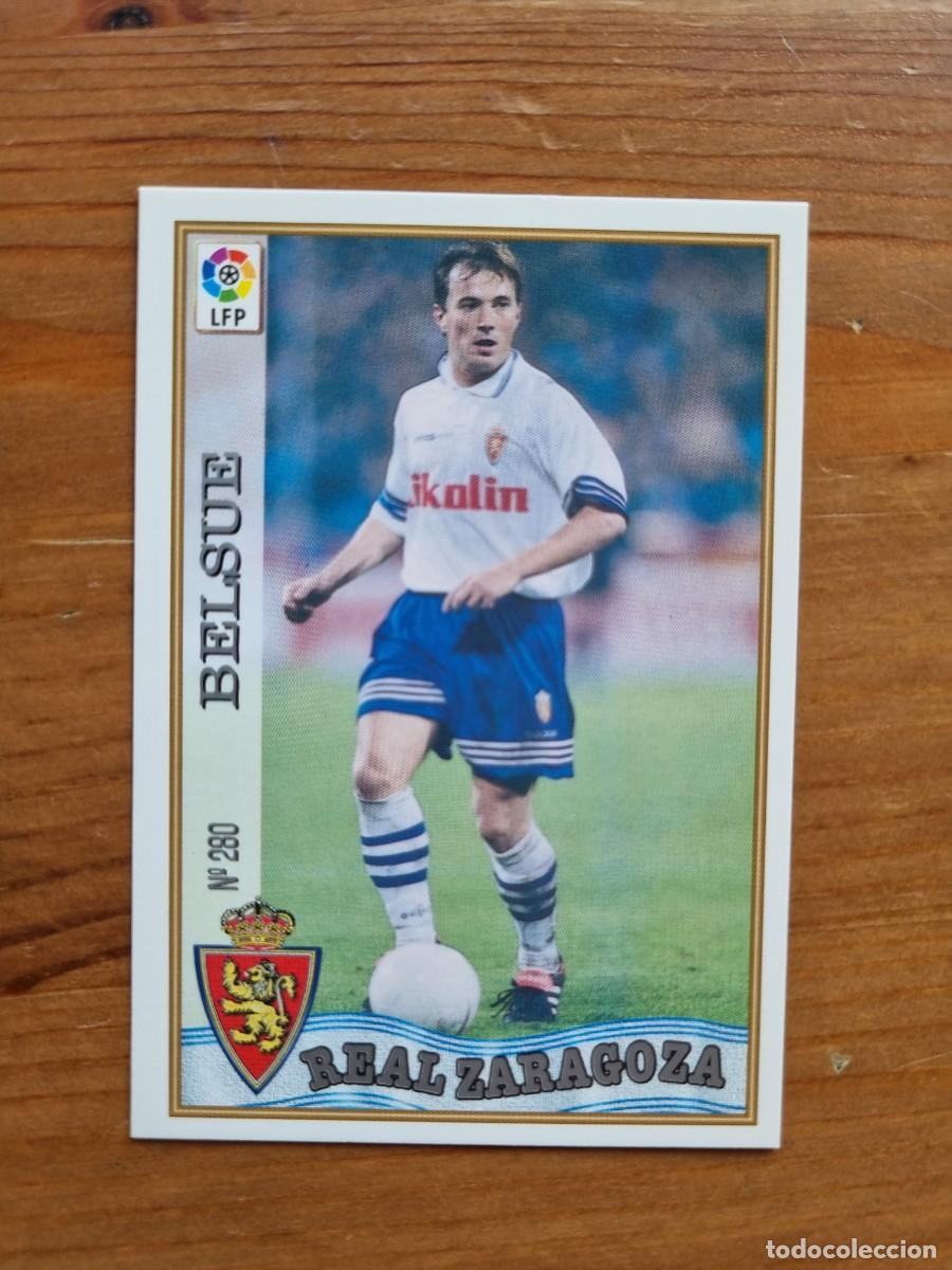 Cromos de f&uacute;tbol: 280 BELSUE (Real Zaragoza). Las Fichas de la Liga 1997 1998 97 98 (Mundicromo)
