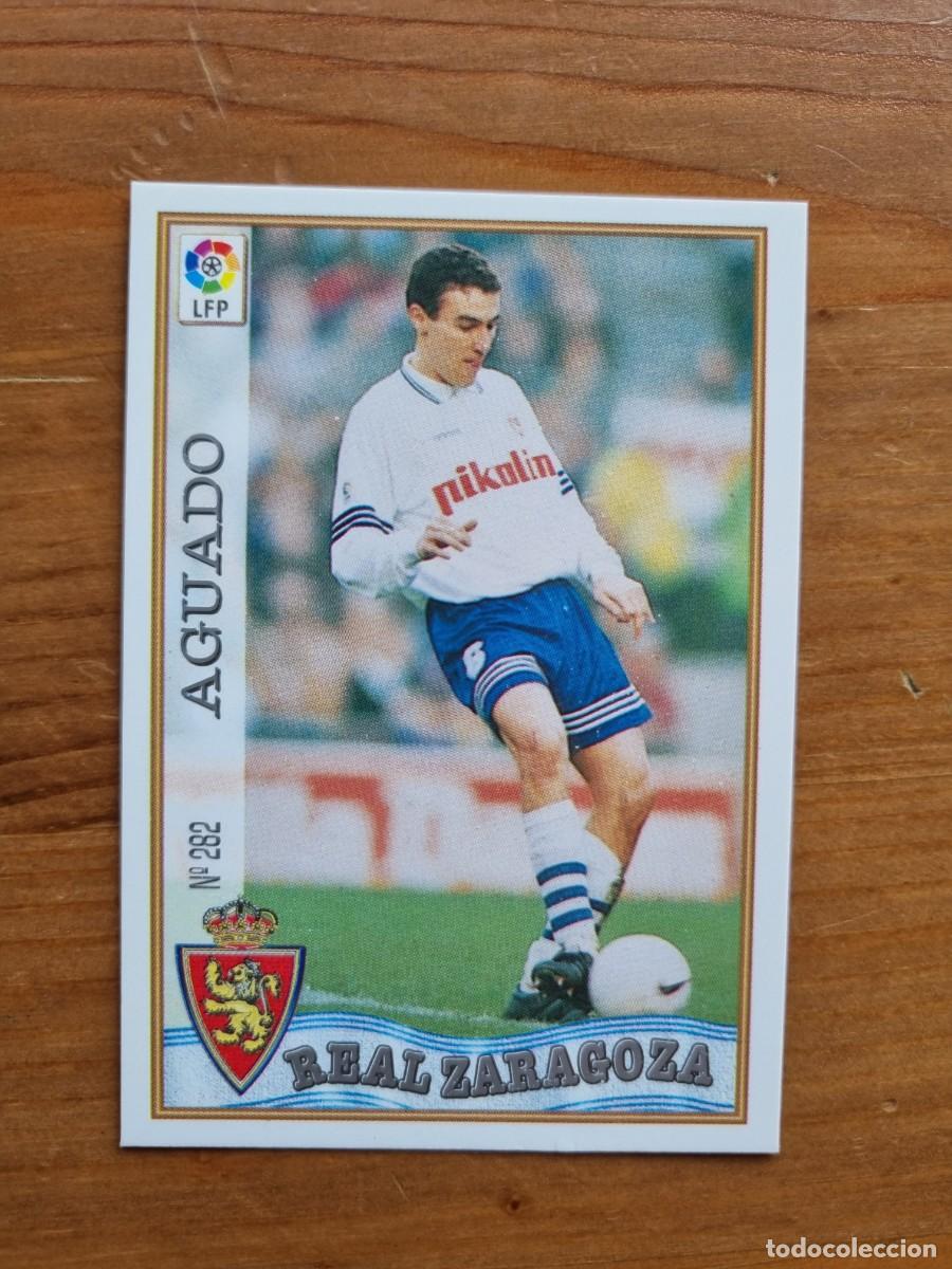 Cromos de f&uacute;tbol: 282 AGUADO (Real Zaragoza). Las Fichas de la Liga 1997 1998 97 98 (Mundicromo)