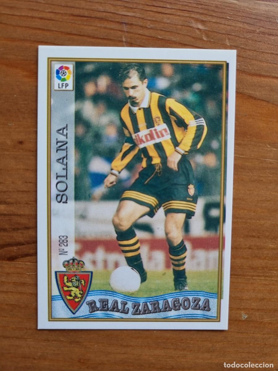 Cromos de f&uacute;tbol: 283 SOLANA (Real Zaragoza). Las Fichas de la Liga 1997 1998 97 98 (Mundicromo)