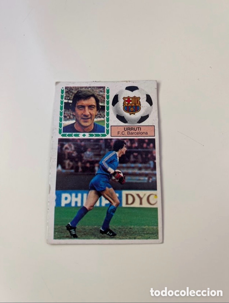 Cromos de f&uacute;tbol: Cromo Urruti 83/84 Ed. Este FC Barcelona