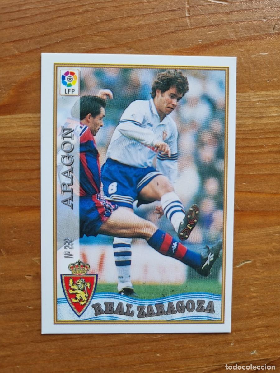Fu&szlig;ball-Sticker: 292 ARAG&Oacute;N (Real Zaragoza). Las Fichas de la Liga 1997 1998 97 98 (Mundicromo)