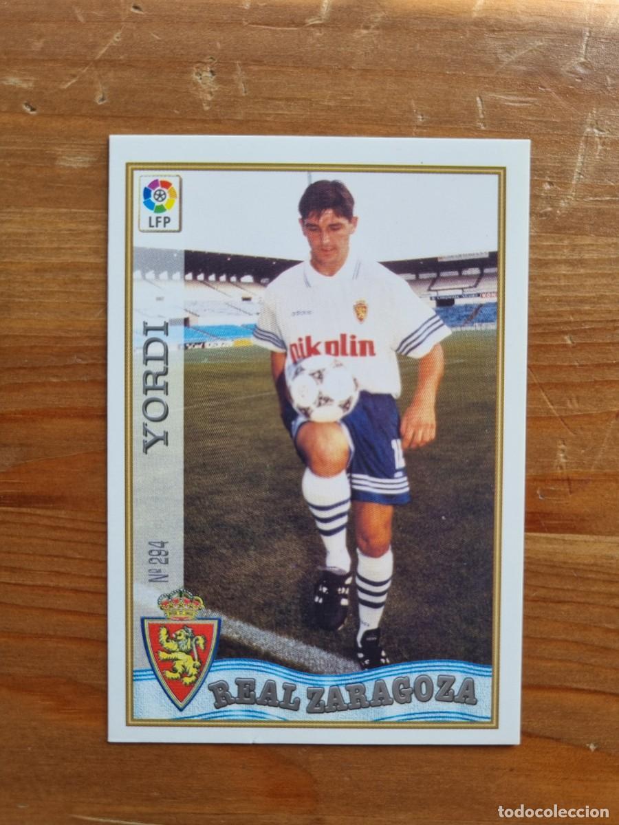 Cromos de f&uacute;tbol: 294 YORDI (Real Zaragoza). Las Fichas de la Liga 1997 1998 97 98 (Mundicromo)