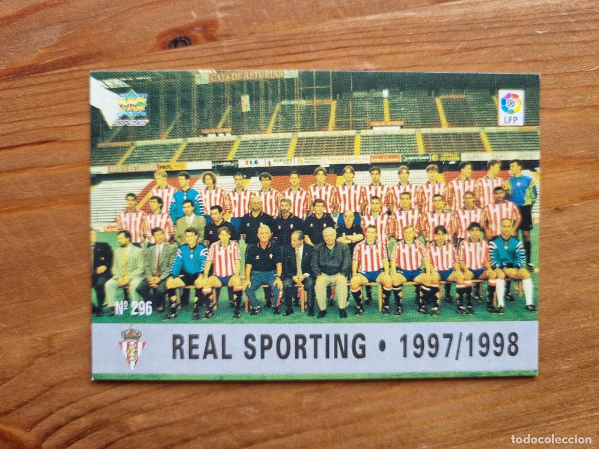 Cromos de f&uacute;tbol: 296 PLANTILLA / &Iacute;NDICE (Sporting de Gij&oacute;n). Las Fichas de la Liga 1997 1998 97 98 (Mundicromo)
