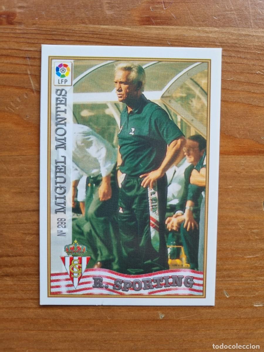 Cromos de f&uacute;tbol: 298 MIGUEL MONTES (Sporting de Gij&oacute;n). Las Fichas de la Liga 1997 1998 97 98 (Mundicromo)