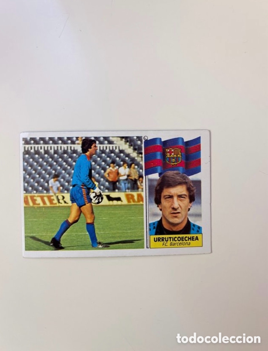 Cromos de f&uacute;tbol: Cromo Urruticoechea 86/87 Ed. Este