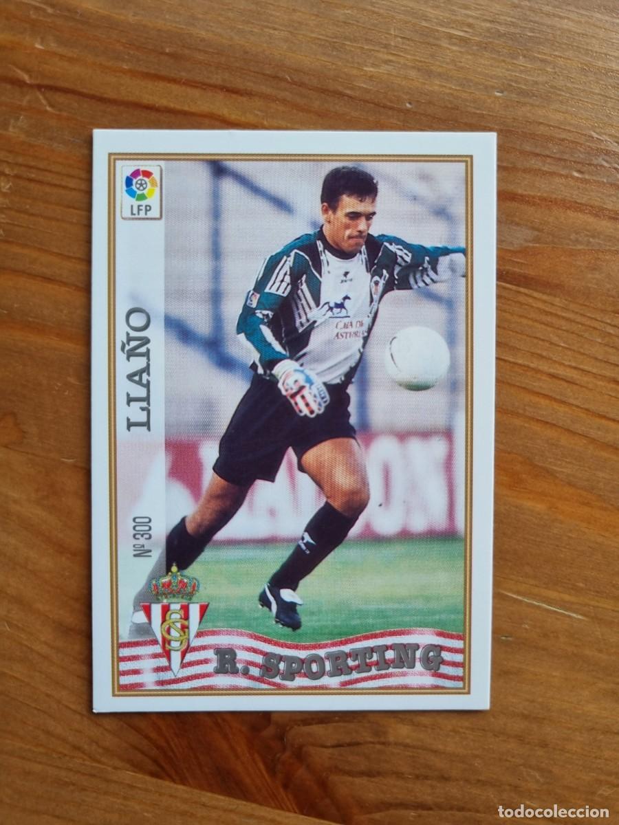 Cromos de f&uacute;tbol: 300 LIA&Ntilde;O (Sporting de Gij&oacute;n). Las Fichas de la Liga 1997 1998 97 98 (Mundicromo)