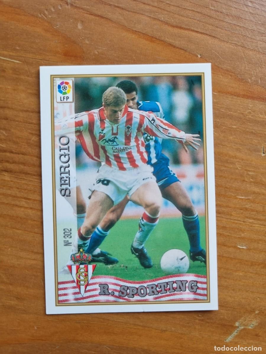 Cromos de f&uacute;tbol: 302 SERGIO (Sporting de Gij&oacute;n). Las Fichas de la Liga 1997 1998 97 98 (Mundicromo)
