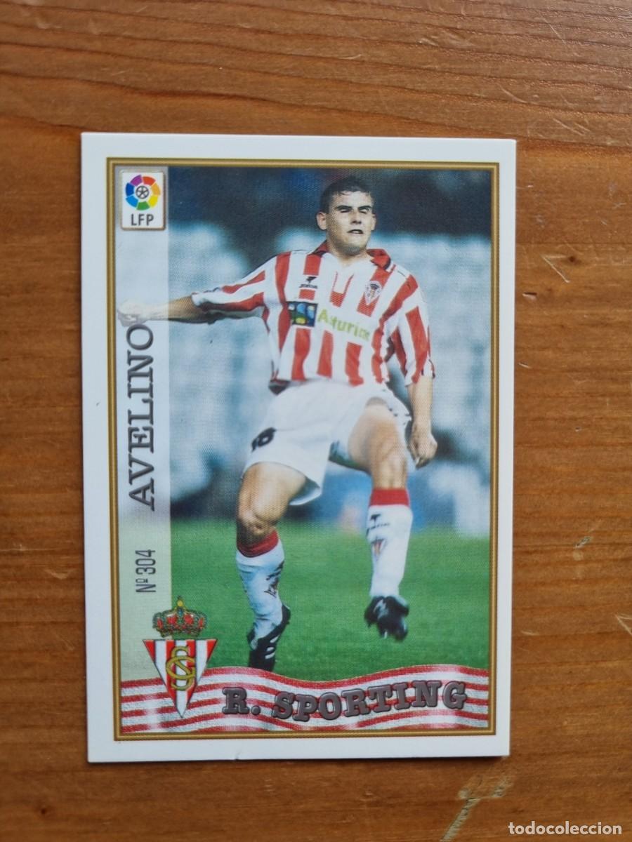 Cromos de f&uacute;tbol: 304 AVELINO (Sporting de Gij&oacute;n). Las Fichas de la Liga 1997 1998 97 98 (Mundicromo)