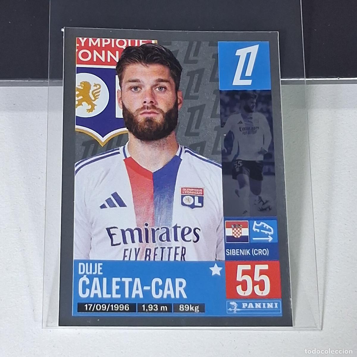 Cromos de Futebol: B40 183 DUJE CALETA-CAR OLYMPIQUE LYON CROMO FUTBOL PANINI LIGUE 1 FOOT 24-25 LIGA FRANCIA 2024-2025