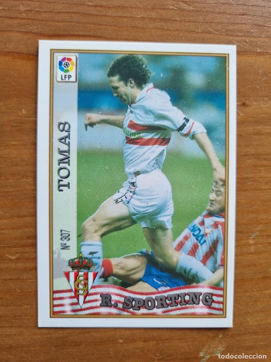 Cromos de f&uacute;tbol: 307 TOM&Aacute;S (Sporting de Gij&oacute;n). Las Fichas de la Liga 1997 1998 97 98 (Mundicromo)