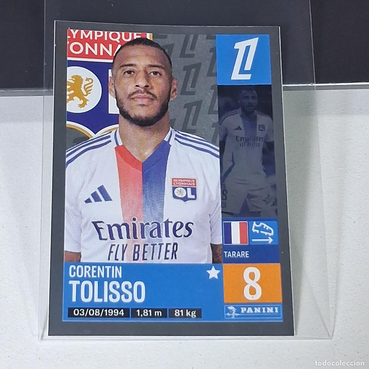Cartes &agrave; collectionner de Football: B40 194 TOLISSO OLYMPIQUE LYON CROMO FUTBOL PANINI LIGUE 1 FOOT 24-25 LIGA FRANCIA 2024-2025