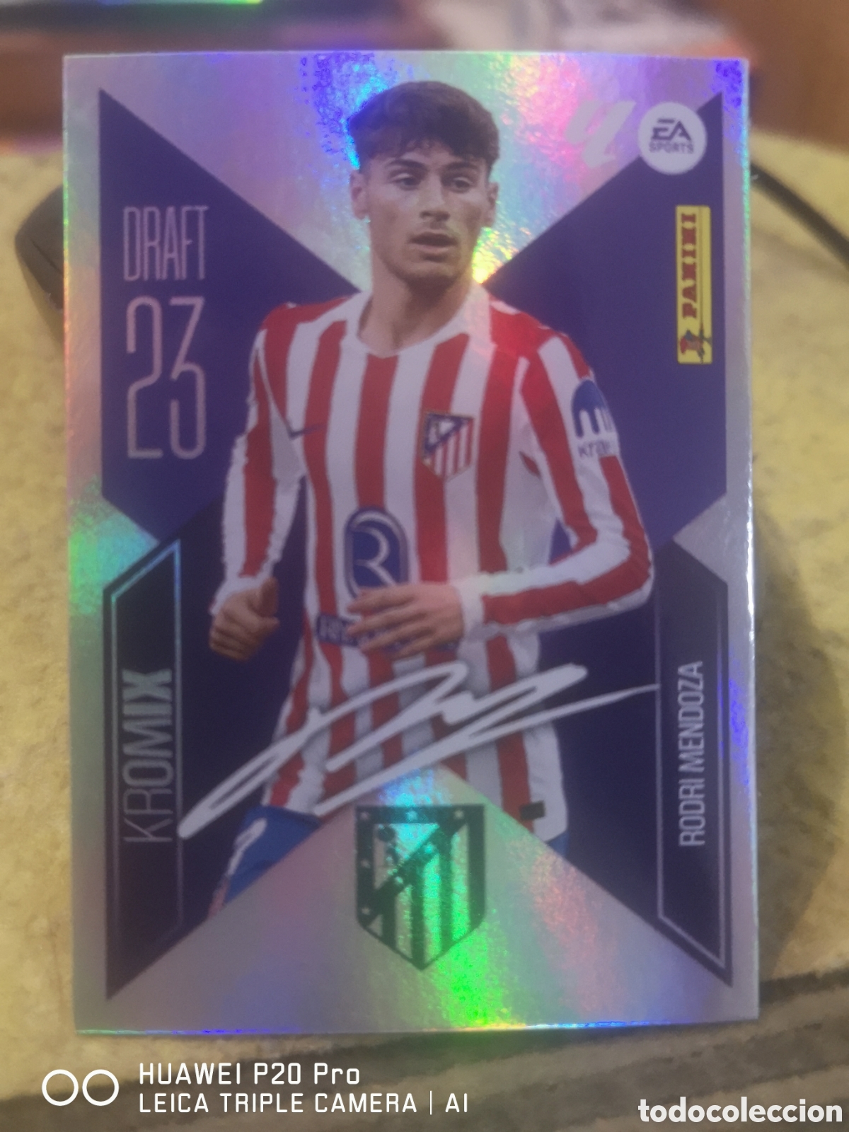 Cartes &agrave; collectionner de Football: LIGA ESTE 2026 2027 26 27 RODRI MENDOZA DRAFT KROMIX 23 ATLETICO DE MADRID 21