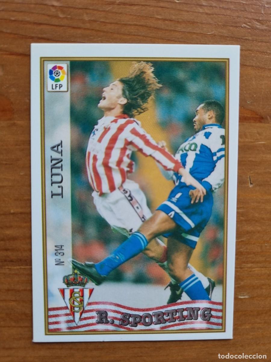 Cartes &agrave; collectionner de Football: 314 LUNA (Sporting de Gij&oacute;n). Las Fichas de la Liga 1997 1998 97 98 (Mundicromo)