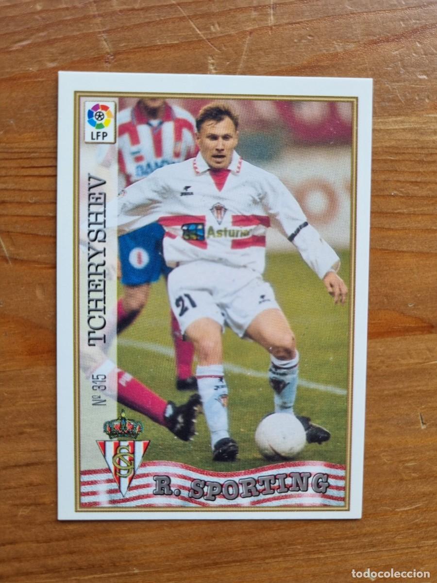 Cartes &agrave; collectionner de Football: 315 TCHERYSHEV (Sporting de Gij&oacute;n). Las Fichas de la Liga 1997 1998 97 98 (Mundicromo)
