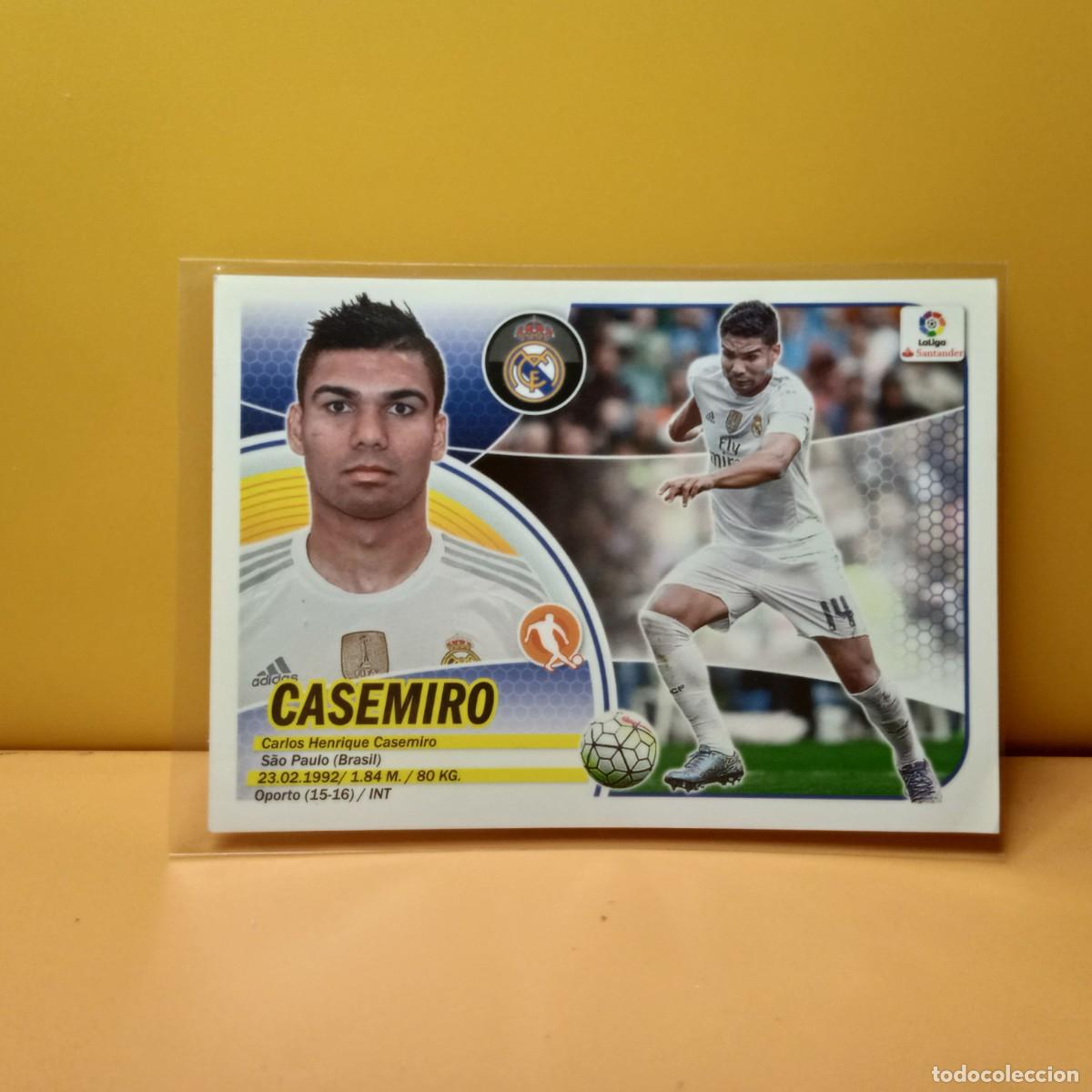 Cromos de f&uacute;tbol: EDICIONES ESTE 2016 2017 16 17 REAL MADRID CASEMIRO 8