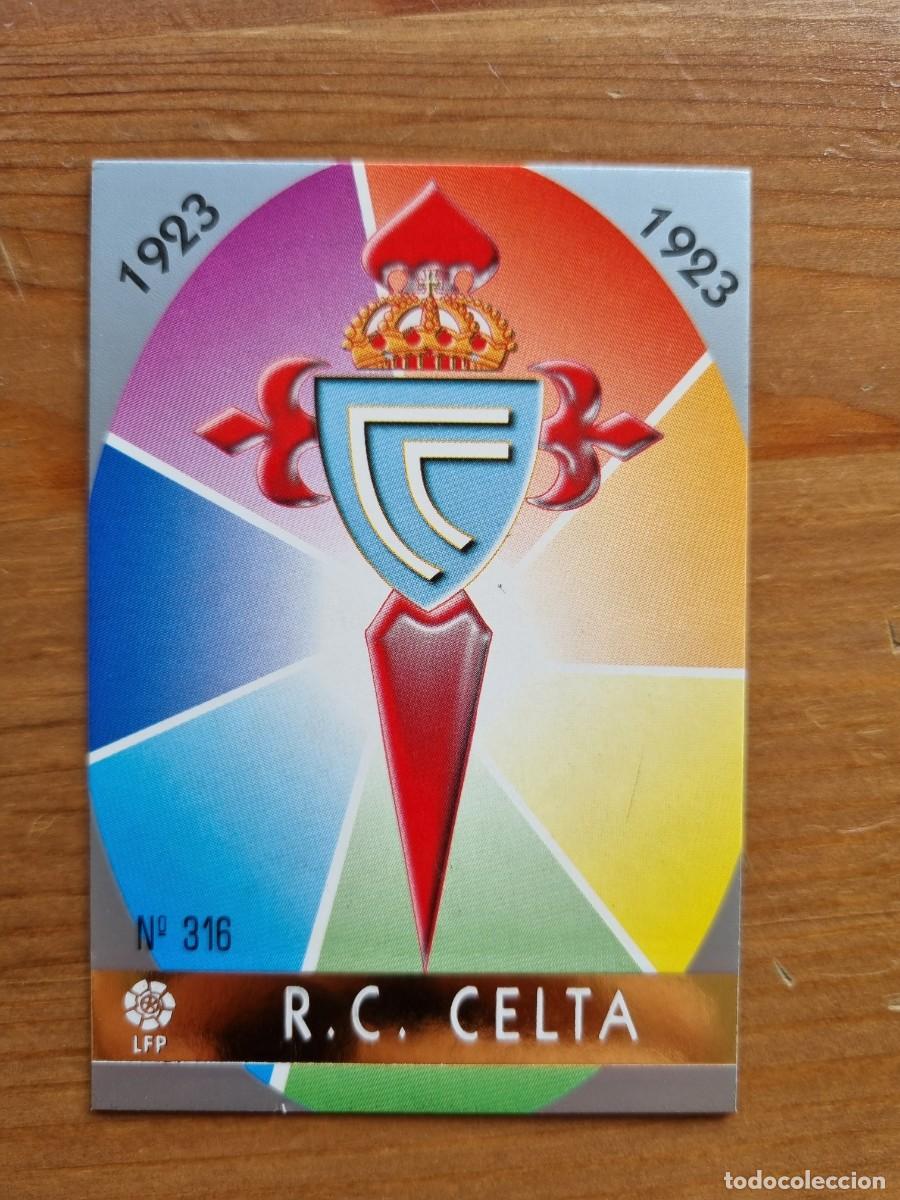 Cromos de f&uacute;tbol: 316 ESCUDO (Celta de Vigo). Las Fichas de la Liga 1997 1998 97 98 (Mundicromo)