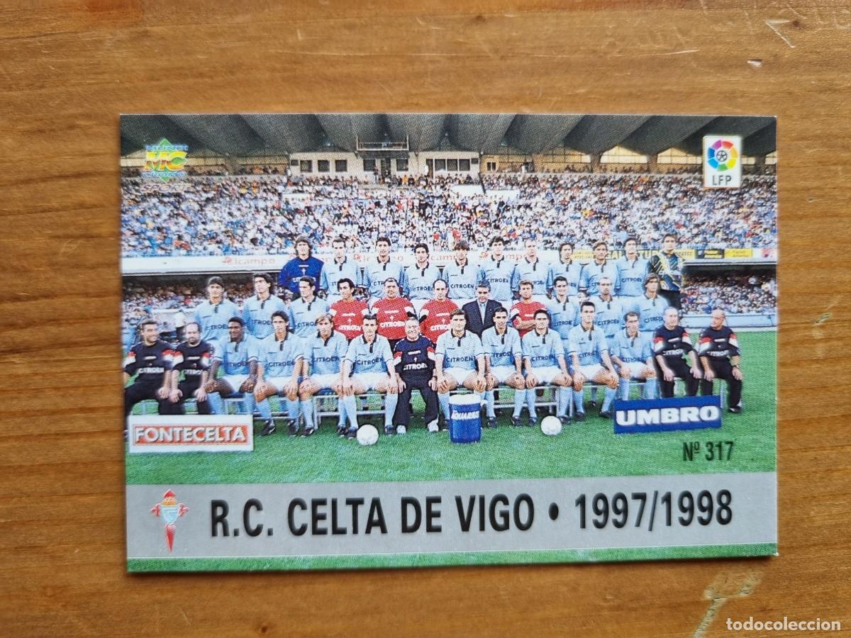 Cromos de f&uacute;tbol: 317 PLANTILLA / &Iacute;NDICE (Celta de Vigo). Las Fichas de la Liga 1997 1998 97 98 (Mundicromo)