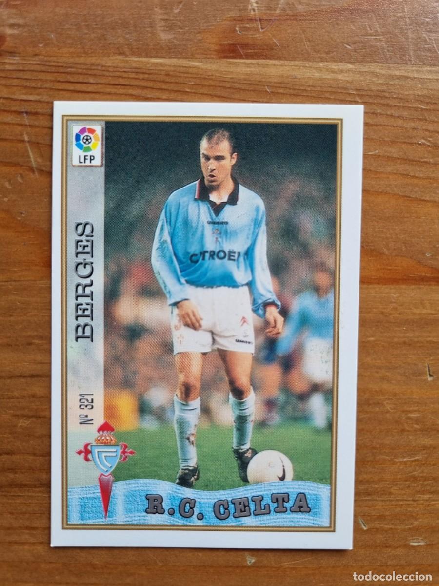 Cromos de f&uacute;tbol: 321 BERGES (Celta de Vigo). Las Fichas de la Liga 1997 1998 97 98 (Mundicromo)