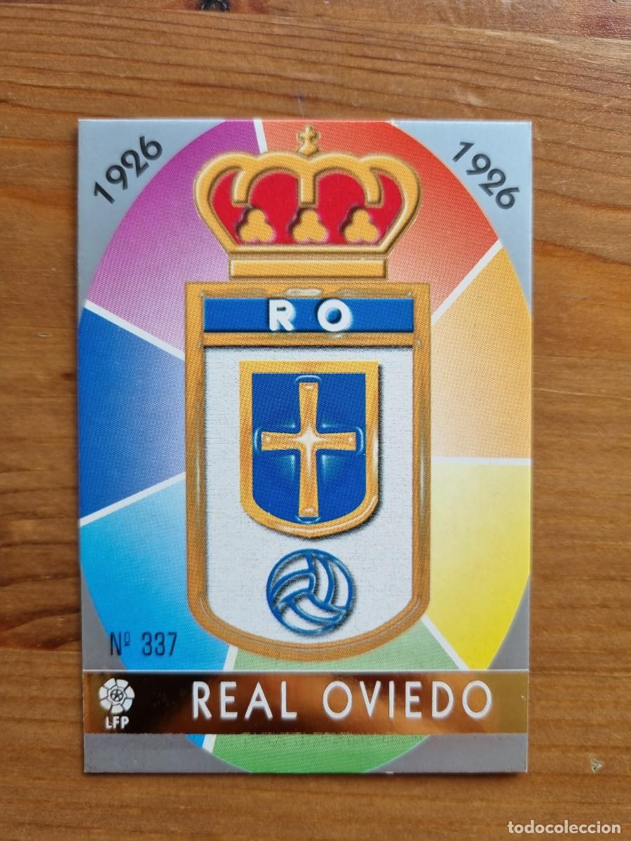 Cartes &agrave; collectionner de Football: 337 ESCUDO (Real Oviedo). Las Fichas de la Liga 1997 1998 97 98 (Mundicromo)