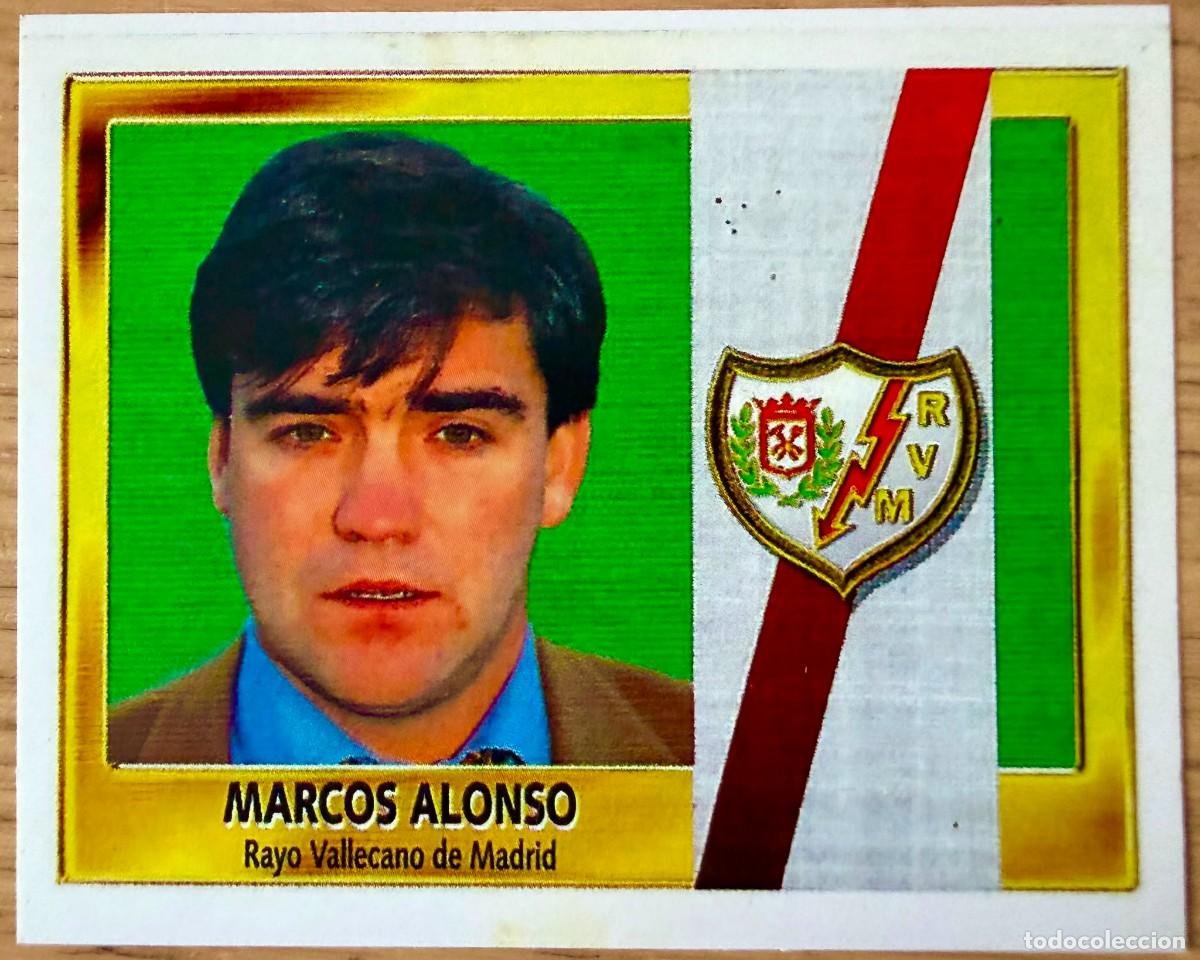 Cromos de f&uacute;tbol: MARCOS ALONSO ENTRENADOR RAYO 95 96 1995 1996 FACSIMIL VERSION ADHESIVO NUEVO SIN PEGAR LIGA ESTE