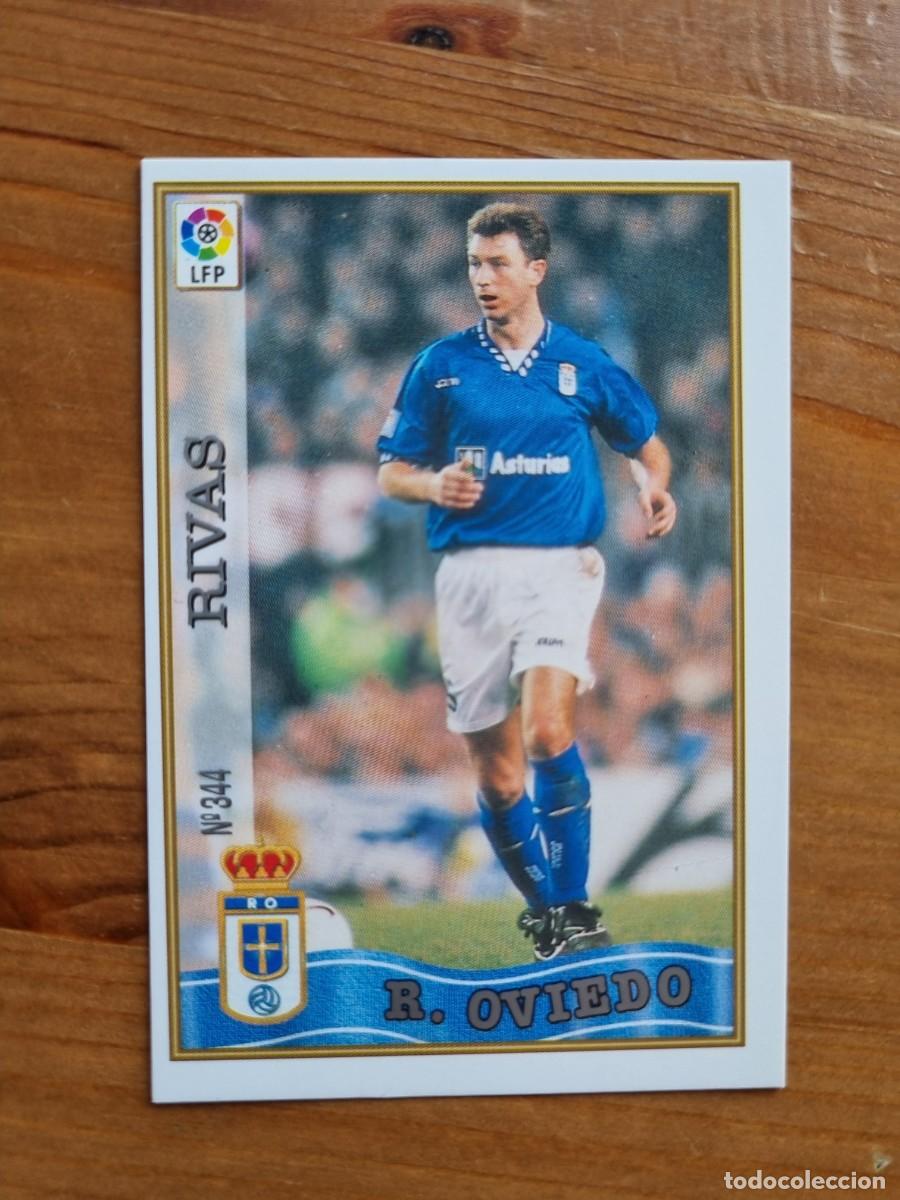 Fu&szlig;ball-Sticker: 344 RIVAS (Real Oviedo). Las Fichas de la Liga 1997 1998 97 98 (Mundicromo)
