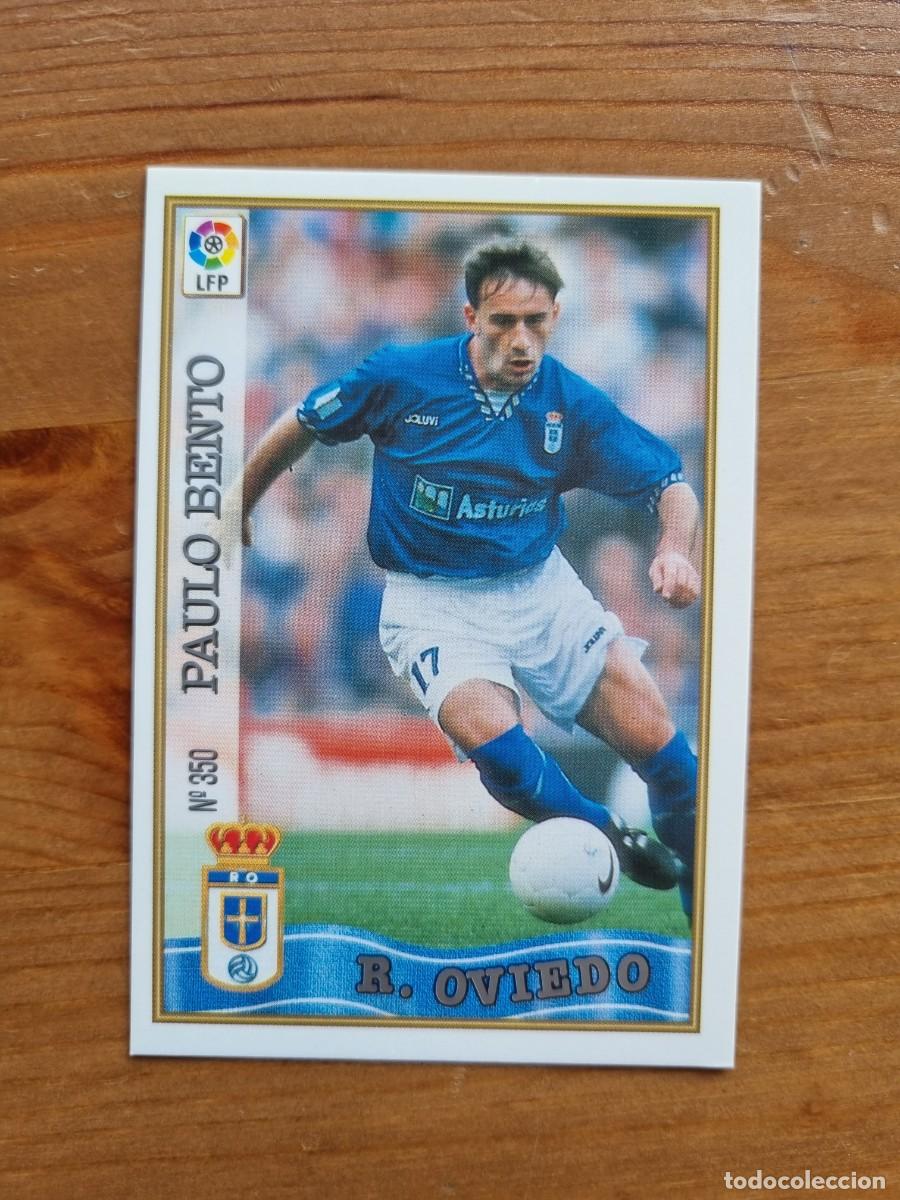 Fu&szlig;ball-Sticker: 350 PAULO BENTO (Real Oviedo). Las Fichas de la Liga 1997 1998 97 98 (Mundicromo)