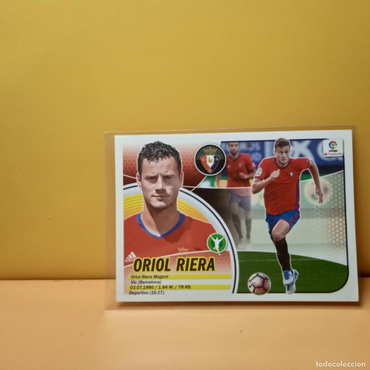 Fu&szlig;ball-Sticker: EDICIONES ESTE 2016 2017 16 17 (COLOCA) C AT OSASUNA ORIOL RIERA 16 BIS