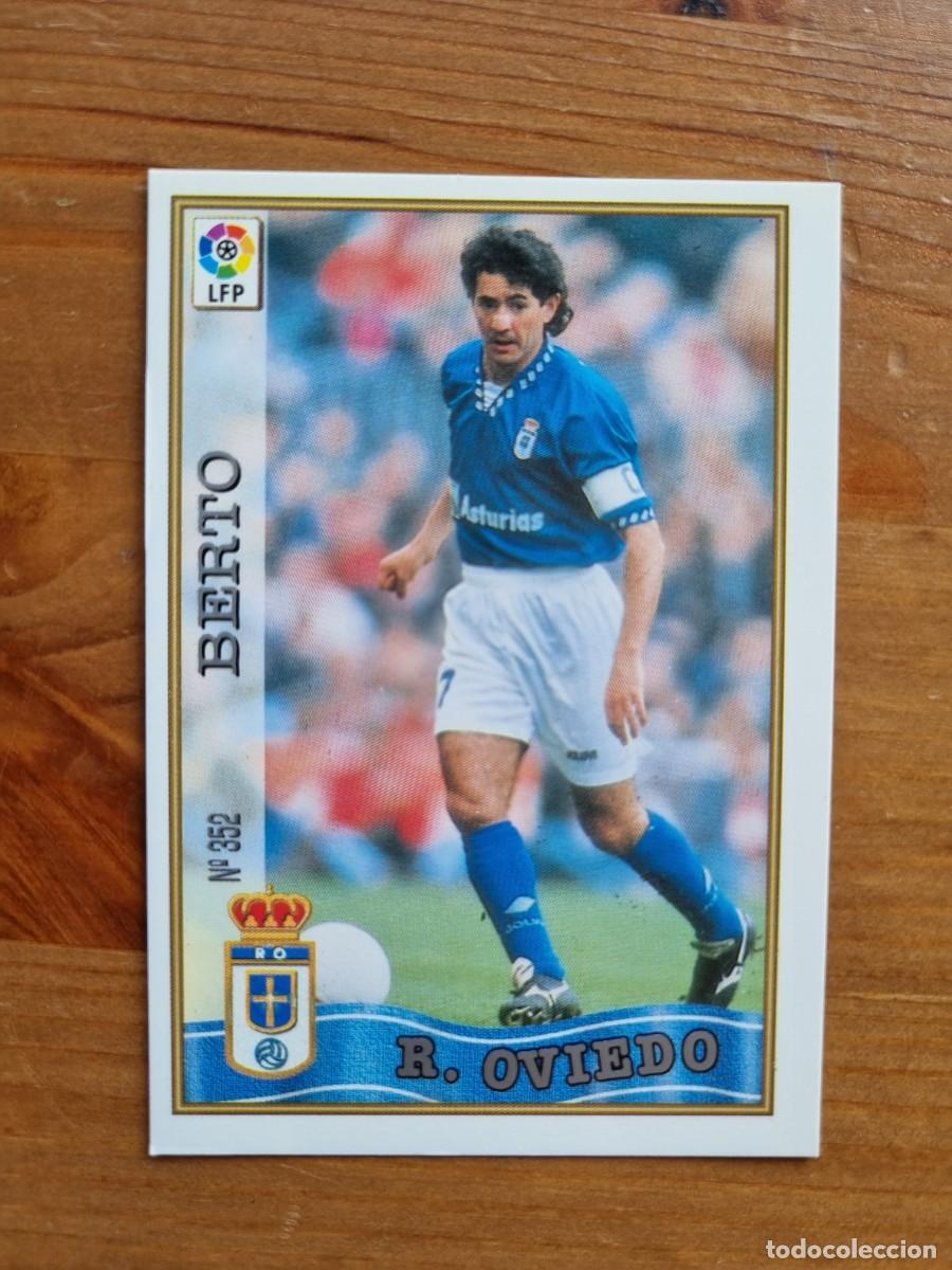 Cromos de f&uacute;tbol: 352 BERTO (Real Oviedo). Las Fichas de la Liga 1997 1998 97 98 (Mundicromo)