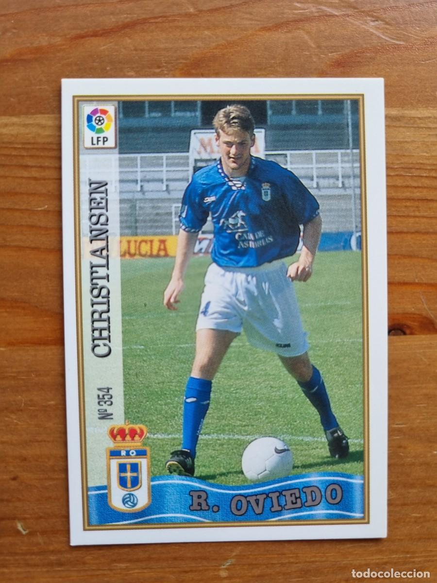 Cromos de f&uacute;tbol: 354 CHRISTIANSEN (Real Oviedo). Las Fichas de la Liga 1997 1998 97 98 (Mundicromo)