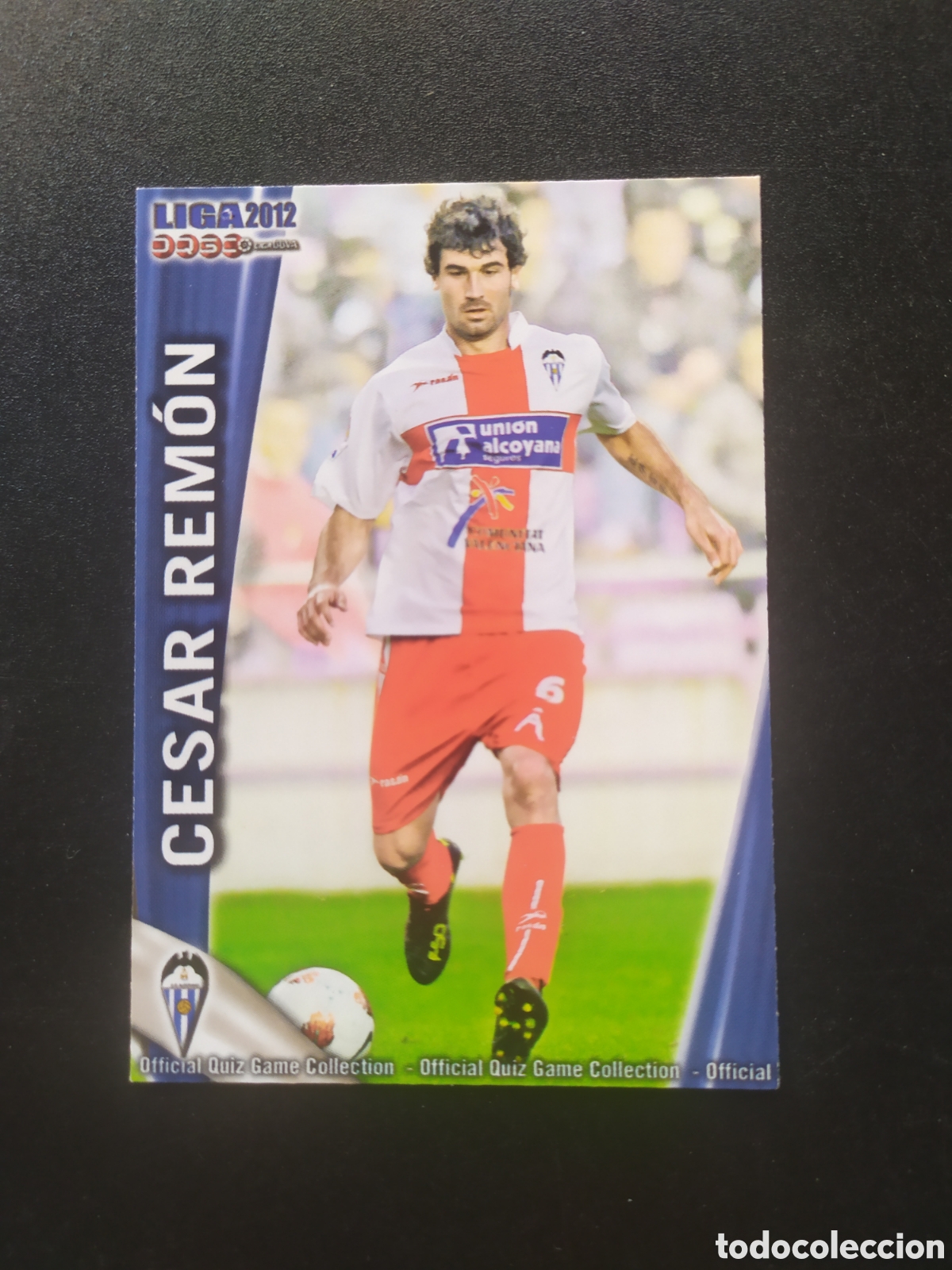 Cromos de f&uacute;tbol: Mundicromo fichas Liga 2011 2012 11 12 C&eacute;sar Remon n&deg; 1141 Alcoyano