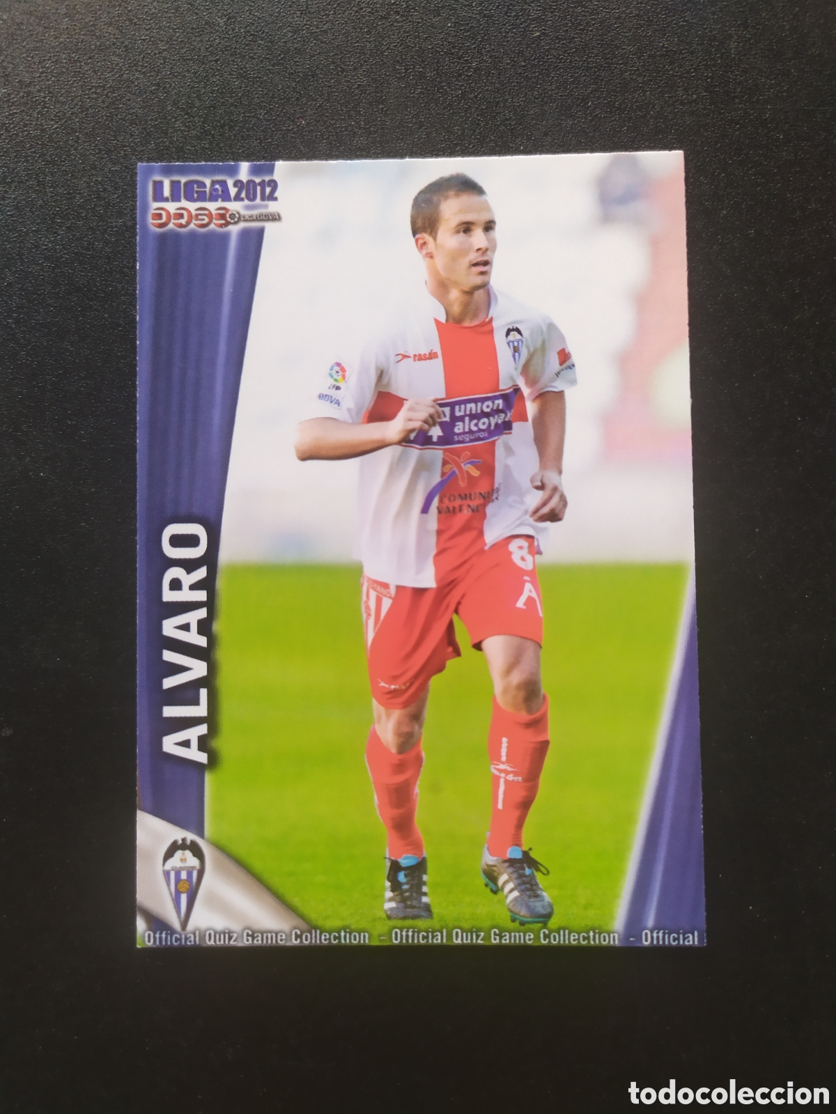 Cromos de f&uacute;tbol: Mundicromo fichas Liga 2011 2012 11 12 Alvaro n&deg; 1143 Alcoyano
