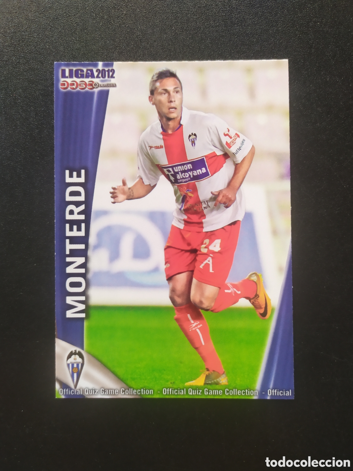 Cromos de f&uacute;tbol: Mundicromo fichas Liga 2011 2012 11 12 Monterde n&deg; 1146 Alcoyano