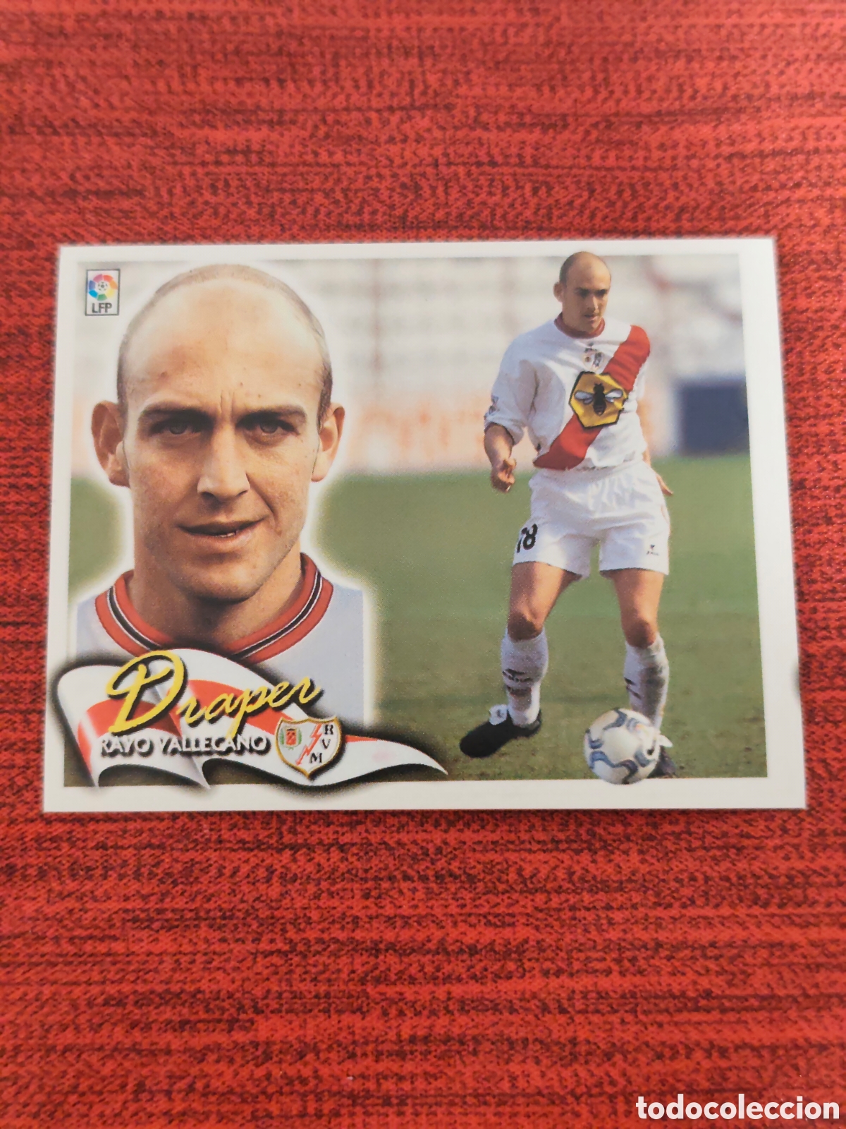 Cromos de f&uacute;tbol: BAJA DRAPER RAYO VALLECANO EDICIONES ESTE 2000 2001