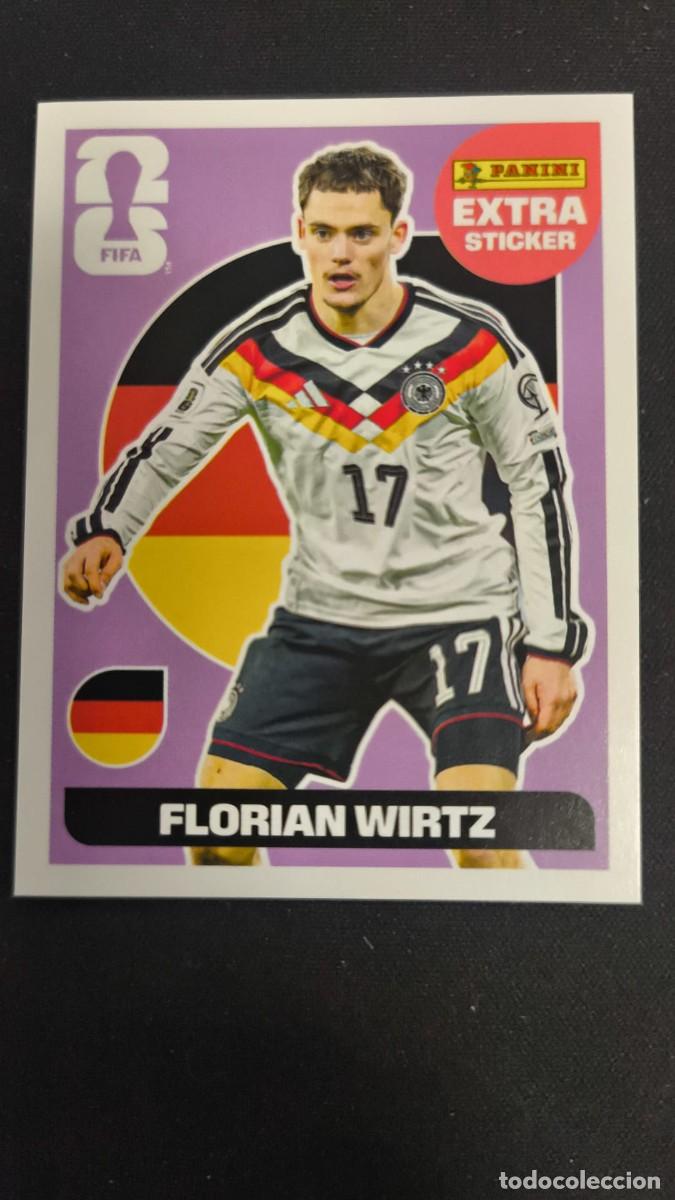Cromos de f&uacute;tbol: cromo extra sticker florian wirtz panini fifa world cup 2026