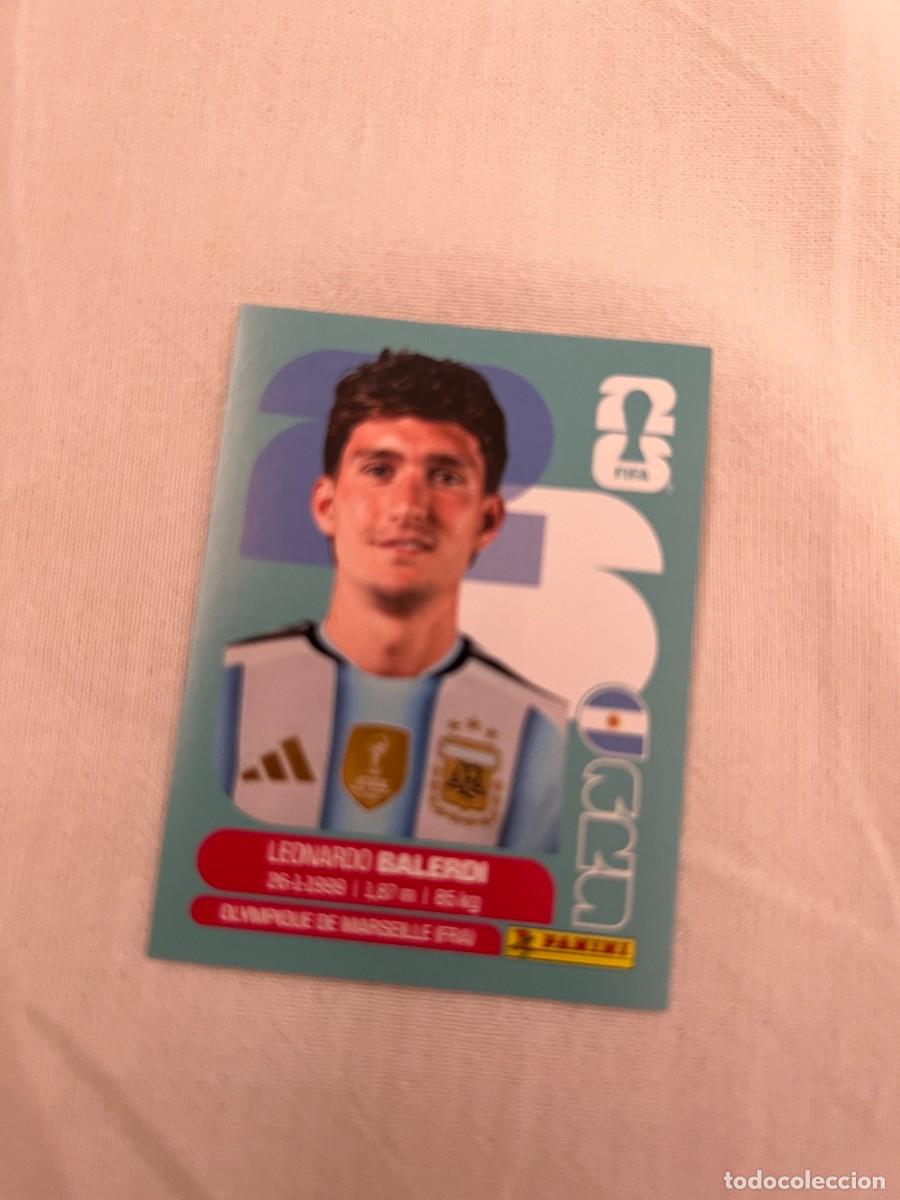 Cromos de f&uacute;tbol: LEONARDO BALERDI SELECCI&Oacute;N ARGENTINA 7 PANINI MUNDIAL FIFA WORLD CUP 2026 PANINI