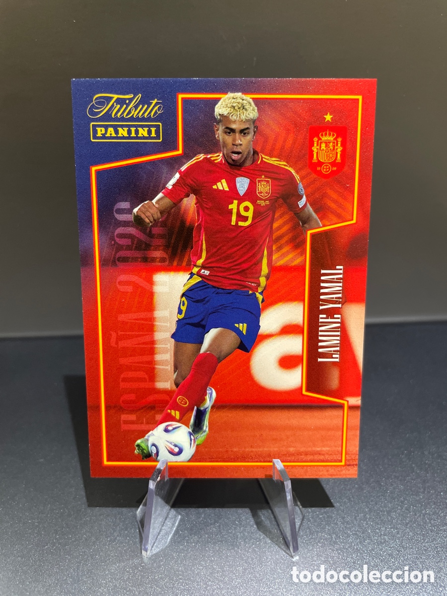 Cromos de f&uacute;tbol: Lamine Yamal 61 Panini Tribute Seleccion Espa&ntilde;ola 2010-2026 Vamos Campeones