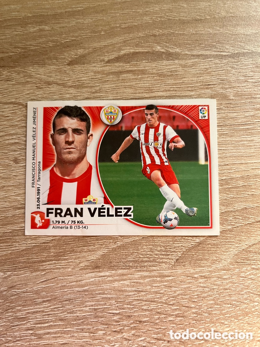 Cromos de Futebol: FRAN V&Eacute;LEZ LIGA ESTE EDICIONES ESTE 2014 2015 14 15 ALMER&Iacute;A